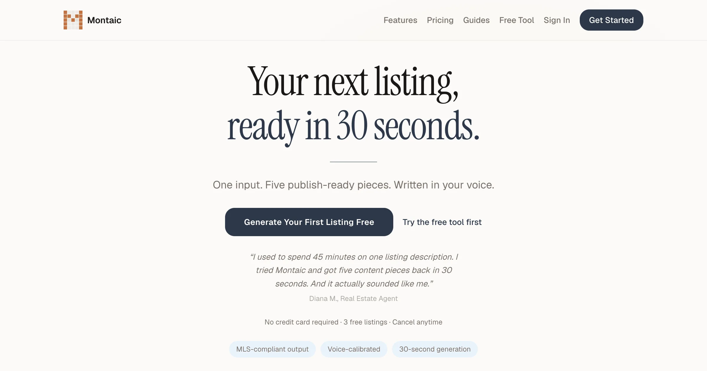 Montaic homepage